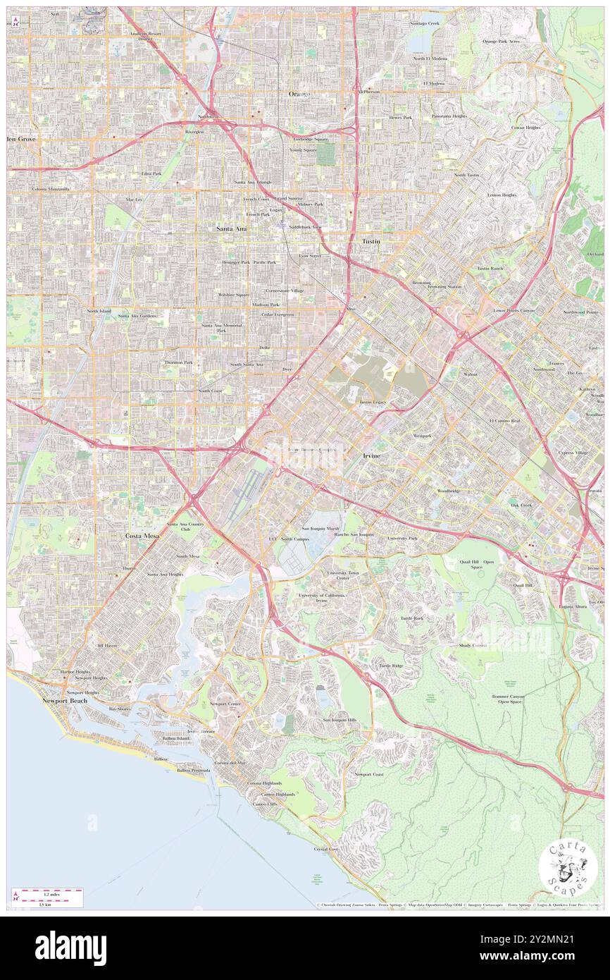 Irvine Business Complex, Orange County, Stati Uniti, Stati Uniti, California, N 33 41' 6'', S 117 50' 54''', MAP, Cartascapes Map pubblicata nel 2024. Esplora Cartascapes, una mappa che rivela i diversi paesaggi, culture ed ecosistemi della Terra. Viaggia attraverso il tempo e lo spazio, scoprendo l'interconnessione del passato, del presente e del futuro del nostro pianeta. Foto Stock