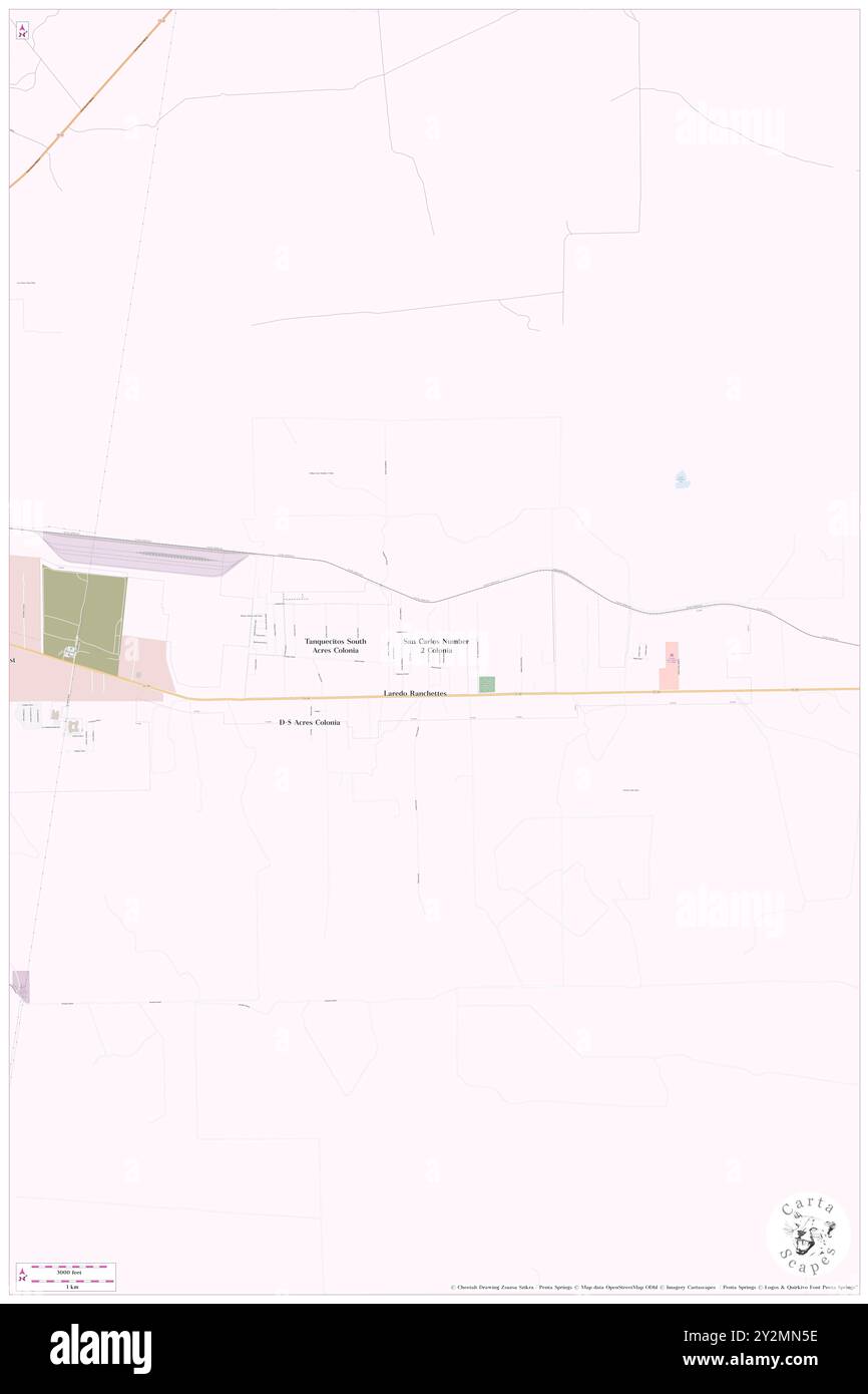 San Carlos II, Webb County, Stati Uniti, Texas, N 27 29' 22'', S 99 22' 6'', MAP, Cartascapes Map pubblicata nel 2024. Esplora Cartascapes, una mappa che rivela i diversi paesaggi, culture ed ecosistemi della Terra. Viaggia attraverso il tempo e lo spazio, scoprendo l'interconnessione del passato, del presente e del futuro del nostro pianeta. Foto Stock