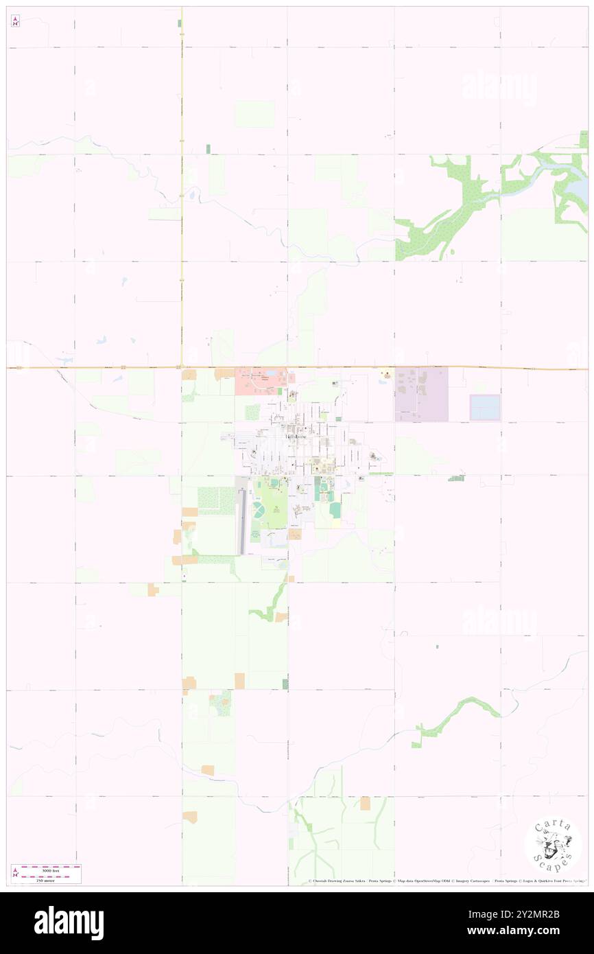 Hillsboro, Marion County, Stati Uniti, Kansas, N 38 21' 7'', S 97 12' 16'', MAP, Cartascapes Map pubblicata nel 2024. Esplora Cartascapes, una mappa che rivela i diversi paesaggi, culture ed ecosistemi della Terra. Viaggia attraverso il tempo e lo spazio, scoprendo l'interconnessione del passato, del presente e del futuro del nostro pianeta. Foto Stock