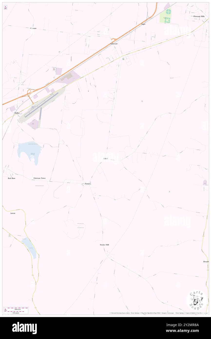 Isbell, Maury County, Stati Uniti, Stati Uniti, Tennessee, N 35 32' 2'', S 87 8' 52''', MAP, Cartascapes Map pubblicata nel 2024. Esplora Cartascapes, una mappa che rivela i diversi paesaggi, culture ed ecosistemi della Terra. Viaggia attraverso il tempo e lo spazio, scoprendo l'interconnessione del passato, del presente e del futuro del nostro pianeta. Foto Stock