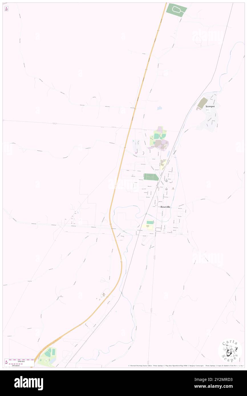 Roseville, Muskingum County, Stati Uniti, Ohio, N 39 48' 26'', S 82 4' 16'', MAP, Cartascapes Map pubblicata nel 2024. Esplora Cartascapes, una mappa che rivela i diversi paesaggi, culture ed ecosistemi della Terra. Viaggia attraverso il tempo e lo spazio, scoprendo l'interconnessione del passato, del presente e del futuro del nostro pianeta. Foto Stock