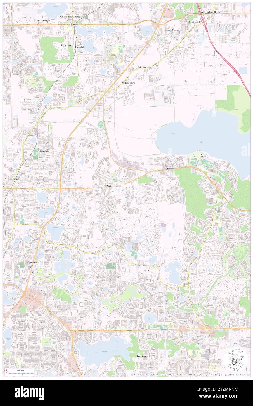 Hacienda Village Mobile Home Park, Seminole County, Stati Uniti, Florida, N 28 41' 50'', S 81 18' 0'', MAP, Cartascapes Map pubblicata nel 2024. Esplora Cartascapes, una mappa che rivela i diversi paesaggi, culture ed ecosistemi della Terra. Viaggia attraverso il tempo e lo spazio, scoprendo l'interconnessione del passato, del presente e del futuro del nostro pianeta. Foto Stock