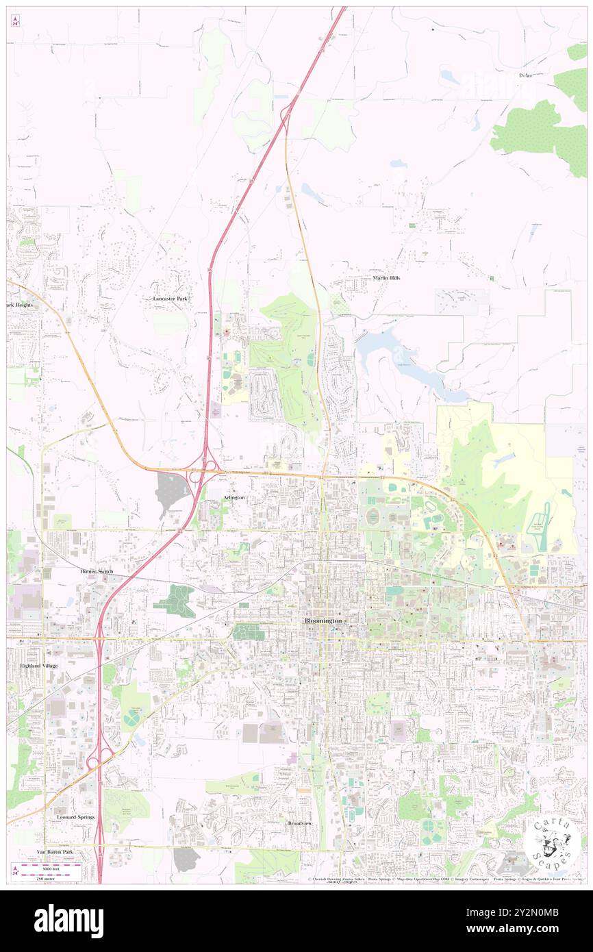 Cascade, Monroe County, Stati Uniti, Stati Uniti, Indiana, N 39 11' 26'', S 86 32' 20'', MAP, Cartascapes Map pubblicata nel 2024. Esplora Cartascapes, una mappa che rivela i diversi paesaggi, culture ed ecosistemi della Terra. Viaggia attraverso il tempo e lo spazio, scoprendo l'interconnessione del passato, del presente e del futuro del nostro pianeta. Foto Stock