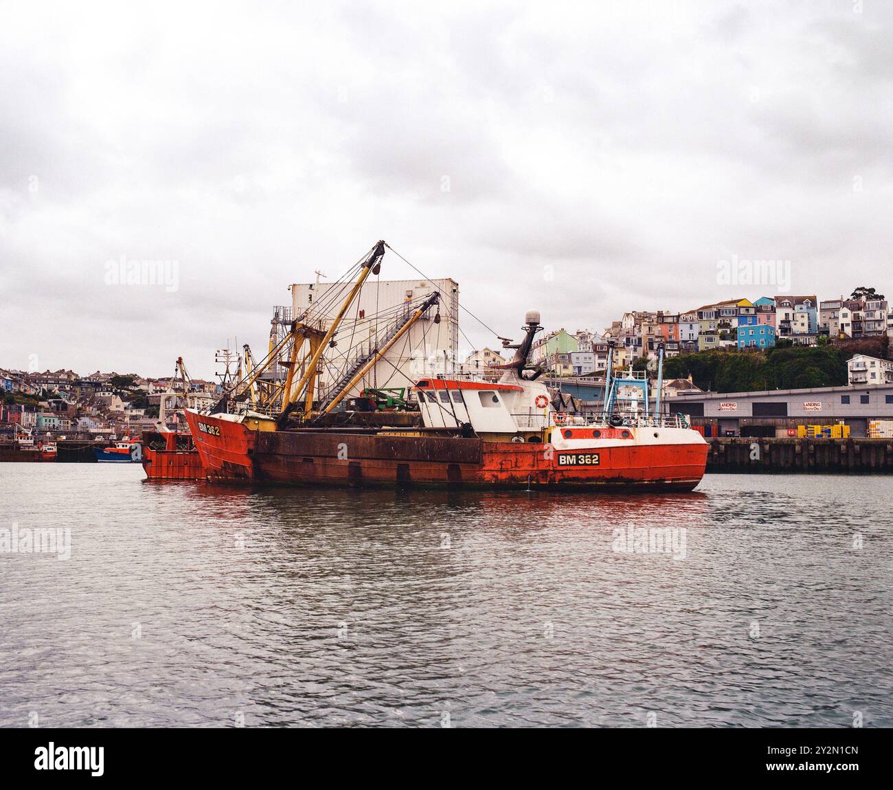 Il capesante Brixham van Dijck BM 362, Brixham, Devon, Inghilterra, Regno Unito. Foto Stock