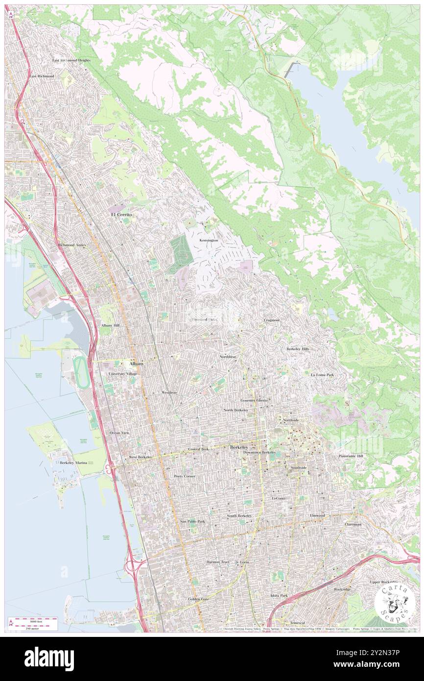 Thousand Oaks, Alameda County, Stati Uniti, California, N 37 53' 43'', S 122 16' 45'', MAP, Cartascapes Map pubblicata nel 2024. Esplora Cartascapes, una mappa che rivela i diversi paesaggi, culture ed ecosistemi della Terra. Viaggia attraverso il tempo e lo spazio, scoprendo l'interconnessione del passato, del presente e del futuro del nostro pianeta. Foto Stock