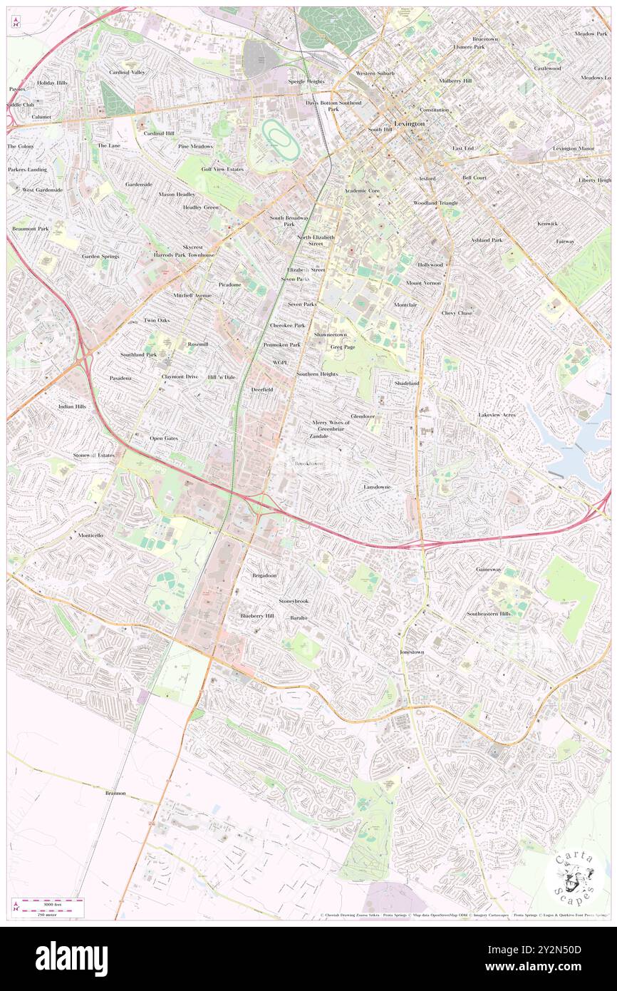 Brookhaven, Fayette County, Stati Uniti, Kentucky, N 38 0' 6'', S 84 30' 49'', MAP, Cartascapes Map pubblicata nel 2024. Esplora Cartascapes, una mappa che rivela i diversi paesaggi, culture ed ecosistemi della Terra. Viaggia attraverso il tempo e lo spazio, scoprendo l'interconnessione del passato, del presente e del futuro del nostro pianeta. Foto Stock