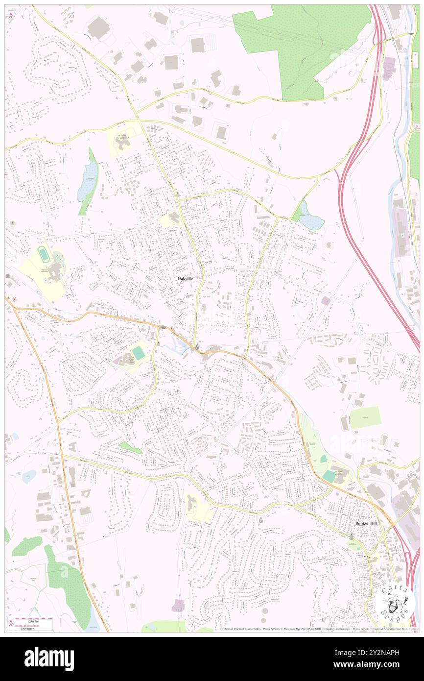 Oakville, Litchfield County, Stati Uniti, Connecticut, N 41 35' 36'', S 73 5' 7'', MAP, Cartascapes Map pubblicata nel 2024. Esplora Cartascapes, una mappa che rivela i diversi paesaggi, culture ed ecosistemi della Terra. Viaggia attraverso il tempo e lo spazio, scoprendo l'interconnessione del passato, del presente e del futuro del nostro pianeta. Foto Stock