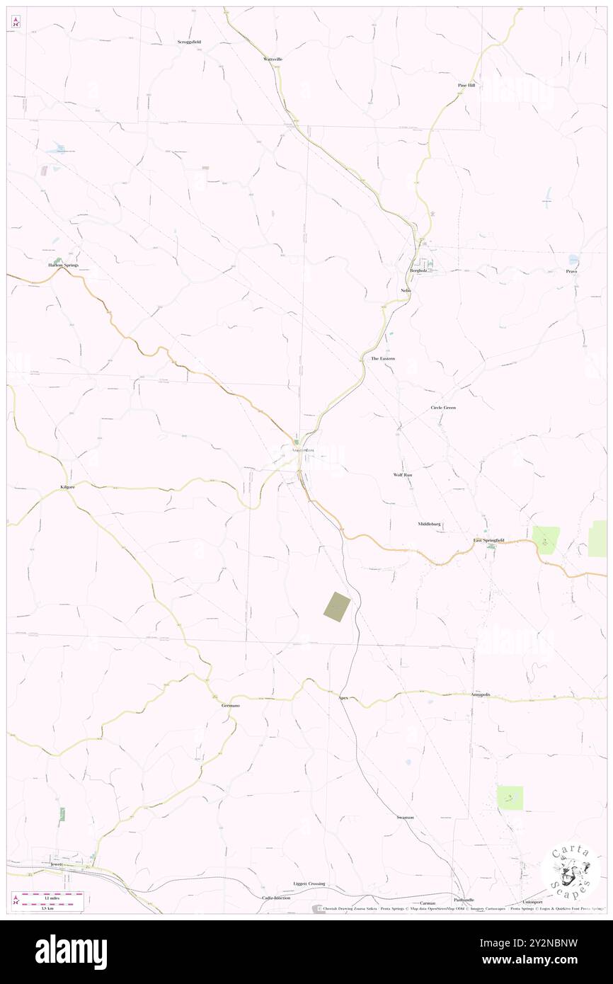 Amsterdam, Mercer County, Stati Uniti, Stati Uniti, Pennsylvania, N 41 8' 2'', S 80 8' 1''', MAP, Cartascapes Map pubblicata nel 2024. Esplora Cartascapes, una mappa che rivela i diversi paesaggi, culture ed ecosistemi della Terra. Viaggia attraverso il tempo e lo spazio, scoprendo l'interconnessione del passato, del presente e del futuro del nostro pianeta. Foto Stock