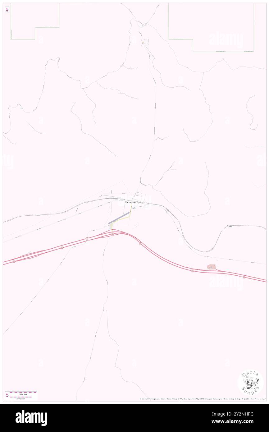 Thompson Springs, Grand County, Stati Uniti, Stati Uniti, Utah, N 38 58' 15'', S 109 42' 49'', MAP, Cartascapes Map pubblicata nel 2024. Esplora Cartascapes, una mappa che rivela i diversi paesaggi, culture ed ecosistemi della Terra. Viaggia attraverso il tempo e lo spazio, scoprendo l'interconnessione del passato, del presente e del futuro del nostro pianeta. Foto Stock