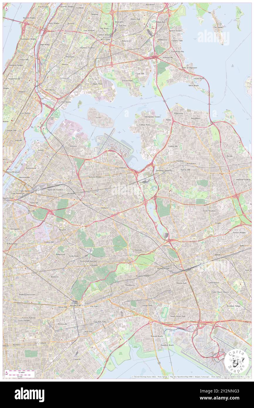 Corona, Queens County, Stati Uniti, Stati Uniti, New York, N 40 44' 49'', S 73 51' 36'', MAP, Cartascapes Map pubblicata nel 2024. Esplora Cartascapes, una mappa che rivela i diversi paesaggi, culture ed ecosistemi della Terra. Viaggia attraverso il tempo e lo spazio, scoprendo l'interconnessione del passato, del presente e del futuro del nostro pianeta. Foto Stock