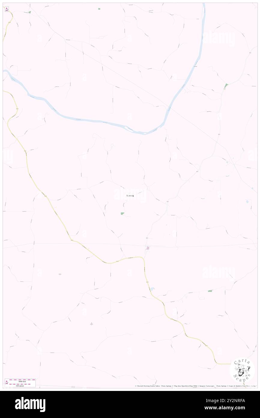 Koenig, Osage County, Stati Uniti, Missouri, N 38 21' 22'', S 91 46' 5'', MAP, Cartascapes Map pubblicata nel 2024. Esplora Cartascapes, una mappa che rivela i diversi paesaggi, culture ed ecosistemi della Terra. Viaggia attraverso il tempo e lo spazio, scoprendo l'interconnessione del passato, del presente e del futuro del nostro pianeta. Foto Stock