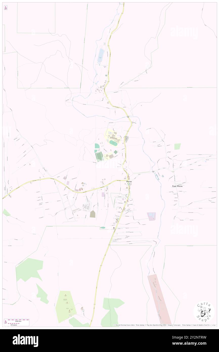 Pecos, San Miguel County, Stati Uniti, Stati Uniti, New Mexico, N 35 34' 27'', S 105 40' 30'', MAP, Cartascapes Map pubblicata nel 2024. Esplora Cartascapes, una mappa che rivela i diversi paesaggi, culture ed ecosistemi della Terra. Viaggia attraverso il tempo e lo spazio, scoprendo l'interconnessione del passato, del presente e del futuro del nostro pianeta. Foto Stock