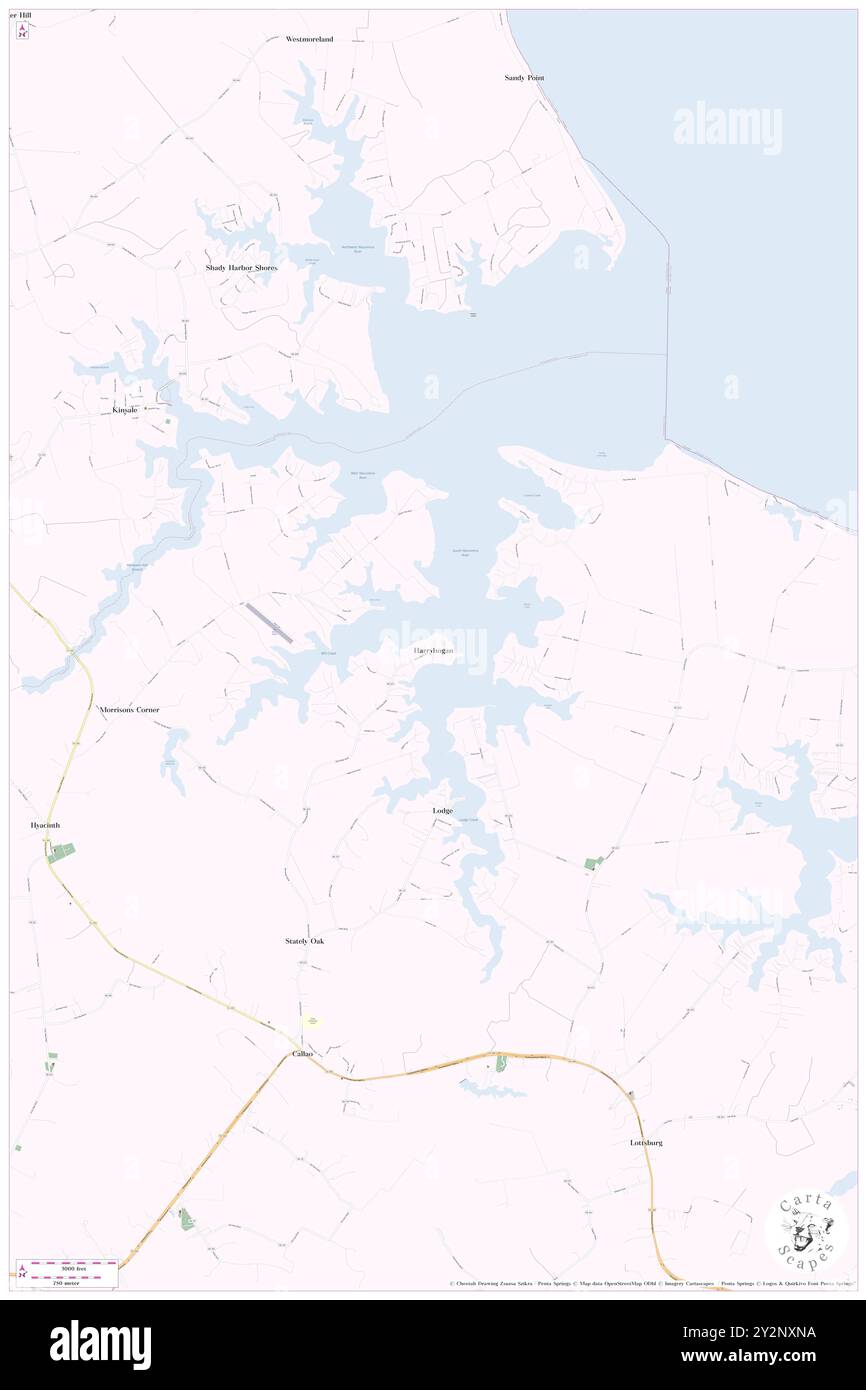 Harryhogan, contea di Northumberland, Stati Uniti, Stati Uniti, Virginia, N 38 0' 25'', S 76 32' 38'', MAP, Cartascapes Map pubblicata nel 2024. Esplora Cartascapes, una mappa che rivela i diversi paesaggi, culture ed ecosistemi della Terra. Viaggia attraverso il tempo e lo spazio, scoprendo l'interconnessione del passato, del presente e del futuro del nostro pianeta. Foto Stock