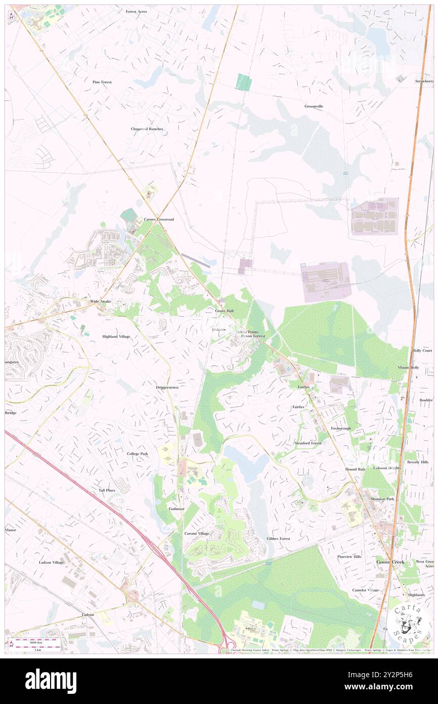 Oakatee, Berkeley County, Stati Uniti, Stati Uniti, Carolina del Sud, N 33 2' 30'', S 80 4' 44'', MAP, Cartascapes Map pubblicata nel 2024. Esplora Cartascapes, una mappa che rivela i diversi paesaggi, culture ed ecosistemi della Terra. Viaggia attraverso il tempo e lo spazio, scoprendo l'interconnessione del passato, del presente e del futuro del nostro pianeta. Foto Stock