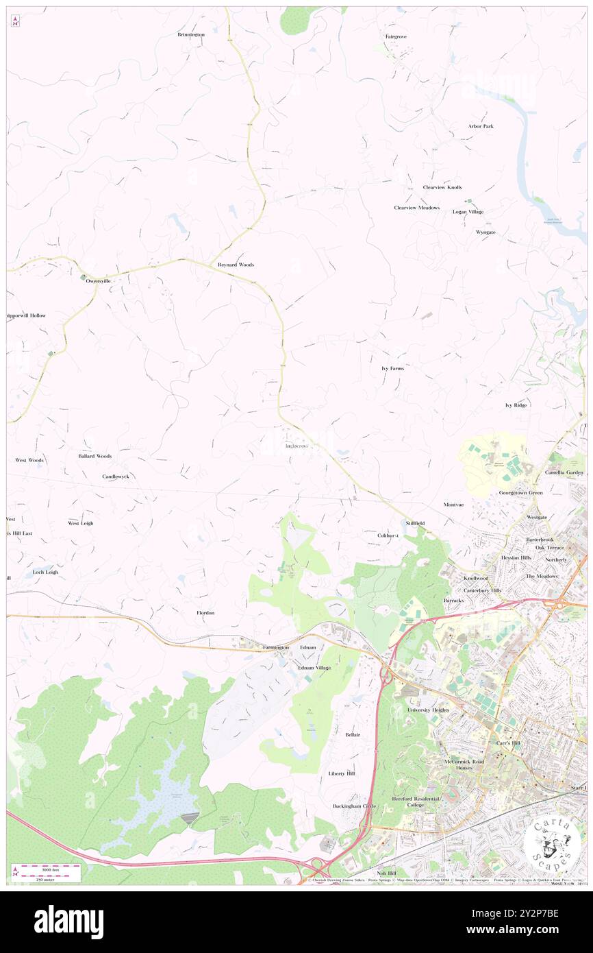 Inglecress, Albemarle County, Stati Uniti, Stati Uniti, Virginia, N 38 4' 43'', S 78 32' 26'', MAP, Cartascapes Map pubblicata nel 2024. Esplora Cartascapes, una mappa che rivela i diversi paesaggi, culture ed ecosistemi della Terra. Viaggia attraverso il tempo e lo spazio, scoprendo l'interconnessione del passato, del presente e del futuro del nostro pianeta. Foto Stock