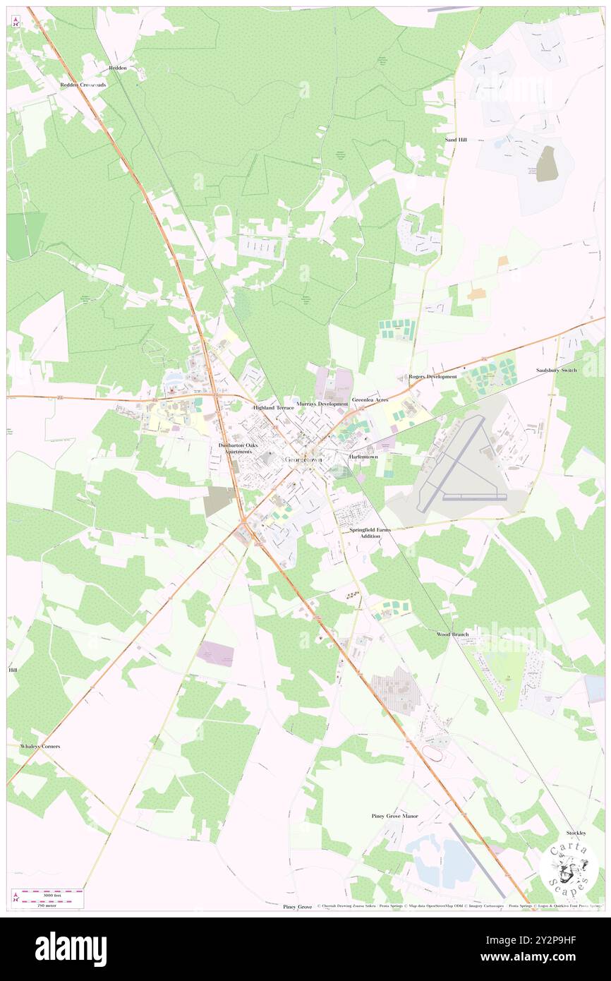 Georgetown, Sussex County, Stati Uniti, Delaware, N 38 41' 24''', S 75 23' 7'', mappa, Cartascapes Map pubblicata nel 2024. Esplora Cartascapes, una mappa che rivela i diversi paesaggi, culture ed ecosistemi della Terra. Viaggia attraverso il tempo e lo spazio, scoprendo l'interconnessione del passato, del presente e del futuro del nostro pianeta. Foto Stock