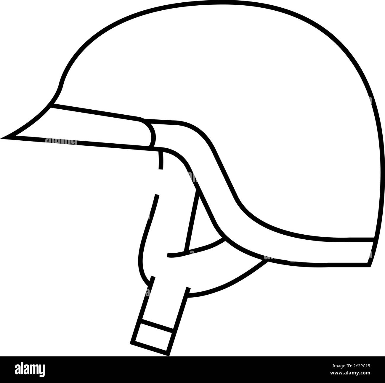 immagine vettoriale dell'icona della linea del motociclo a mezzo casco Illustrazione Vettoriale immagine vettoriale dell'icona della linea del motociclo a mezzo casco Illustrazione Vettoriale