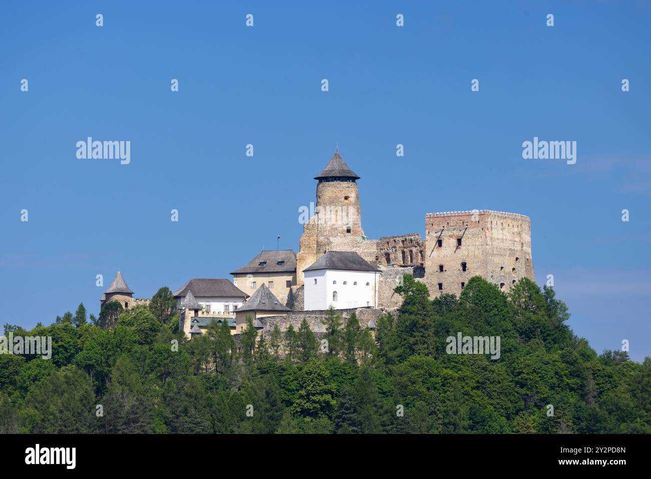 Castello di Stara Lubovna, regione di Presov, Slovacchia Foto Stock