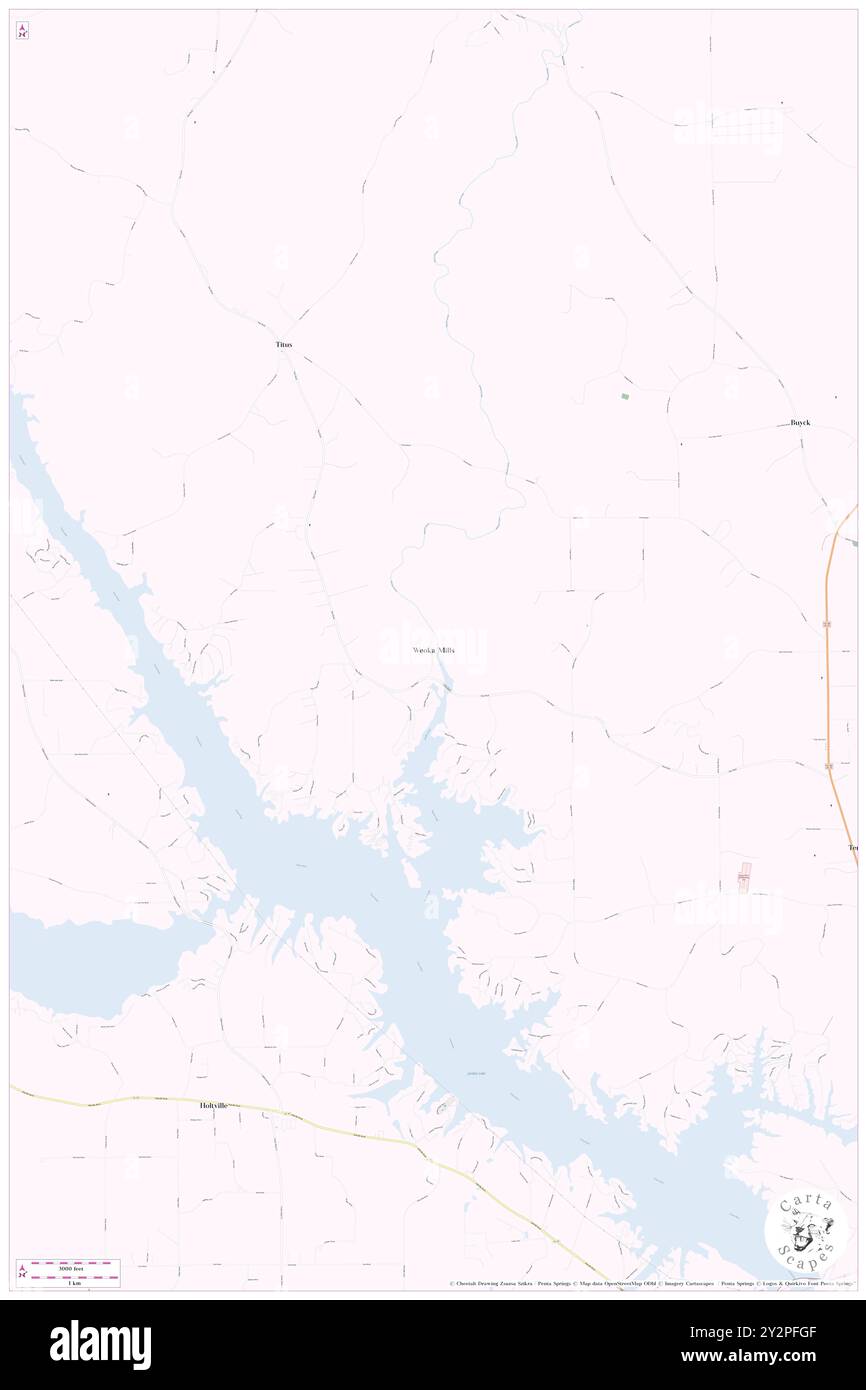 Weoka Mills, Elmore County, Stati Uniti, Alabama, N 32 40' 54'', S 86 18' 1'', MAP, Cartascapes Map pubblicata nel 2024. Esplora Cartascapes, una mappa che rivela i diversi paesaggi, culture ed ecosistemi della Terra. Viaggia attraverso il tempo e lo spazio, scoprendo l'interconnessione del passato, del presente e del futuro del nostro pianeta. Foto Stock