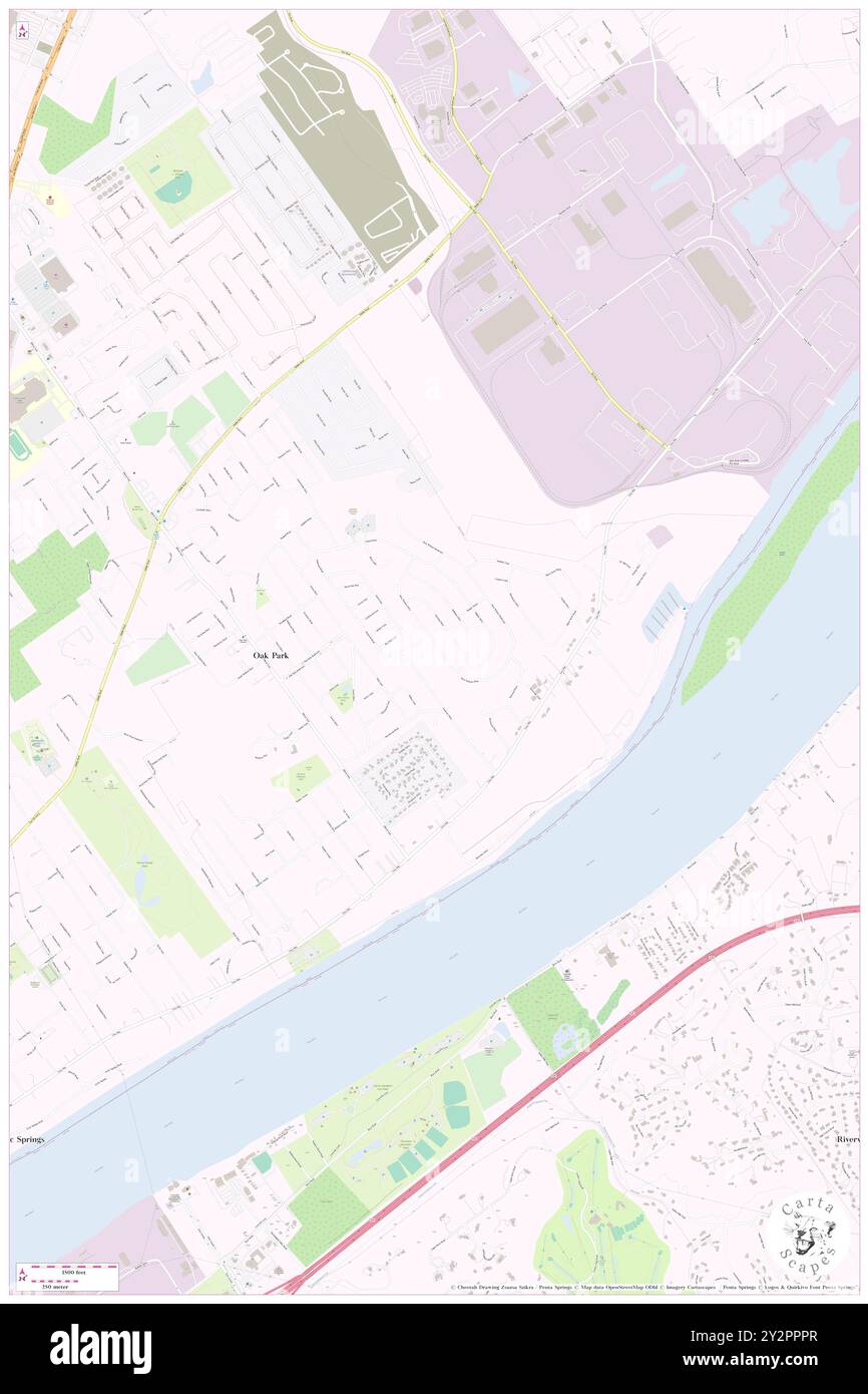 Oak Park, Clark County, Stati Uniti, Stati Uniti, Indiana, N 38 18' 19'', S 85 41' 22'', MAP, Cartascapes Map pubblicata nel 2024. Esplora Cartascapes, una mappa che rivela i diversi paesaggi, culture ed ecosistemi della Terra. Viaggia attraverso il tempo e lo spazio, scoprendo l'interconnessione del passato, del presente e del futuro del nostro pianeta. Foto Stock