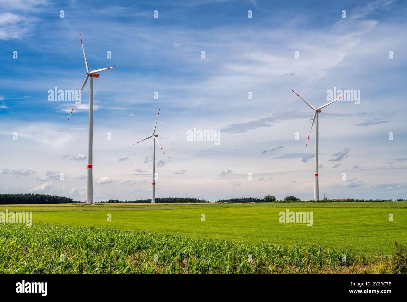 L'energia alternativa la creazione con il potere di vento Foto Stock