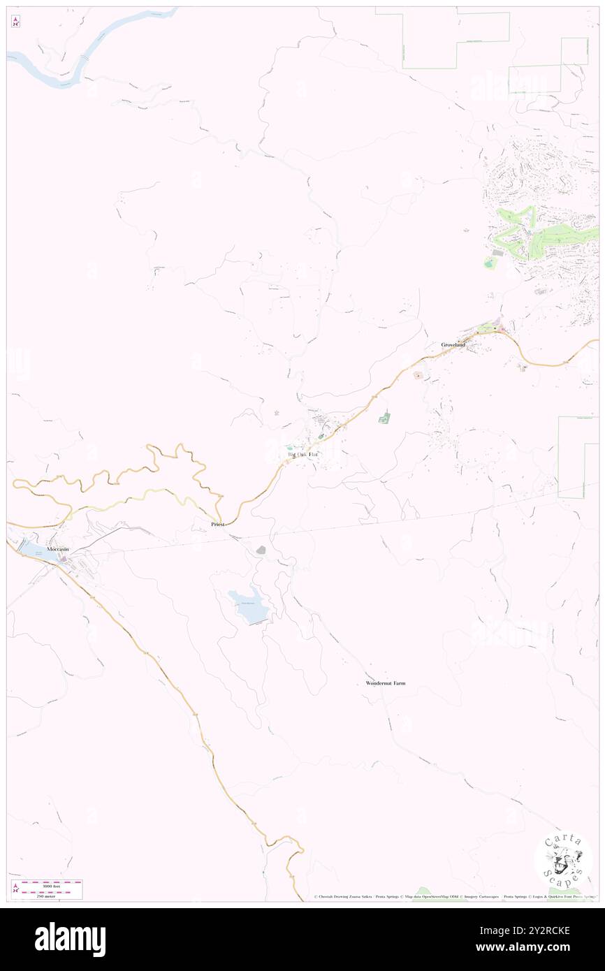 Big Oak Flat, Tuolumne County, Stati Uniti, Stati Uniti, California, N 37 49' 24''', S 120 15' 29''', mappa, Cartascapes Map pubblicata nel 2024. Esplora Cartascapes, una mappa che rivela i diversi paesaggi, culture ed ecosistemi della Terra. Viaggia attraverso il tempo e lo spazio, scoprendo l'interconnessione del passato, del presente e del futuro del nostro pianeta. Foto Stock