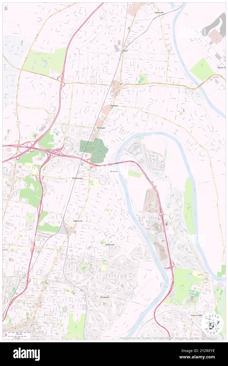 Haysboro, Davidson County, Stati Uniti, Stati Uniti, Tennessee, N 36 13' 56'', S 86 42' 50'', MAP, Cartascapes Map pubblicata nel 2024. Esplora Cartascapes, una mappa che rivela i diversi paesaggi, culture ed ecosistemi della Terra. Viaggia attraverso il tempo e lo spazio, scoprendo l'interconnessione del passato, del presente e del futuro del nostro pianeta. Foto Stock