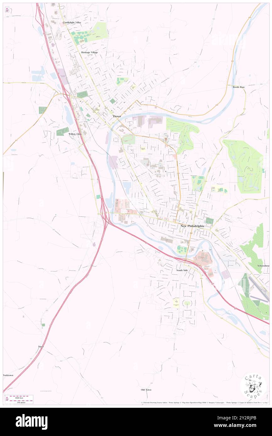 Quaker Mobile Home Park, Tuscarawas County, Stati Uniti, Stati Uniti, Ohio, N 40 29' 45'', S 81 28' 0'', MAP, Cartascapes Map pubblicata nel 2024. Esplora Cartascapes, una mappa che rivela i diversi paesaggi, culture ed ecosistemi della Terra. Viaggia attraverso il tempo e lo spazio, scoprendo l'interconnessione del passato, del presente e del futuro del nostro pianeta. Foto Stock