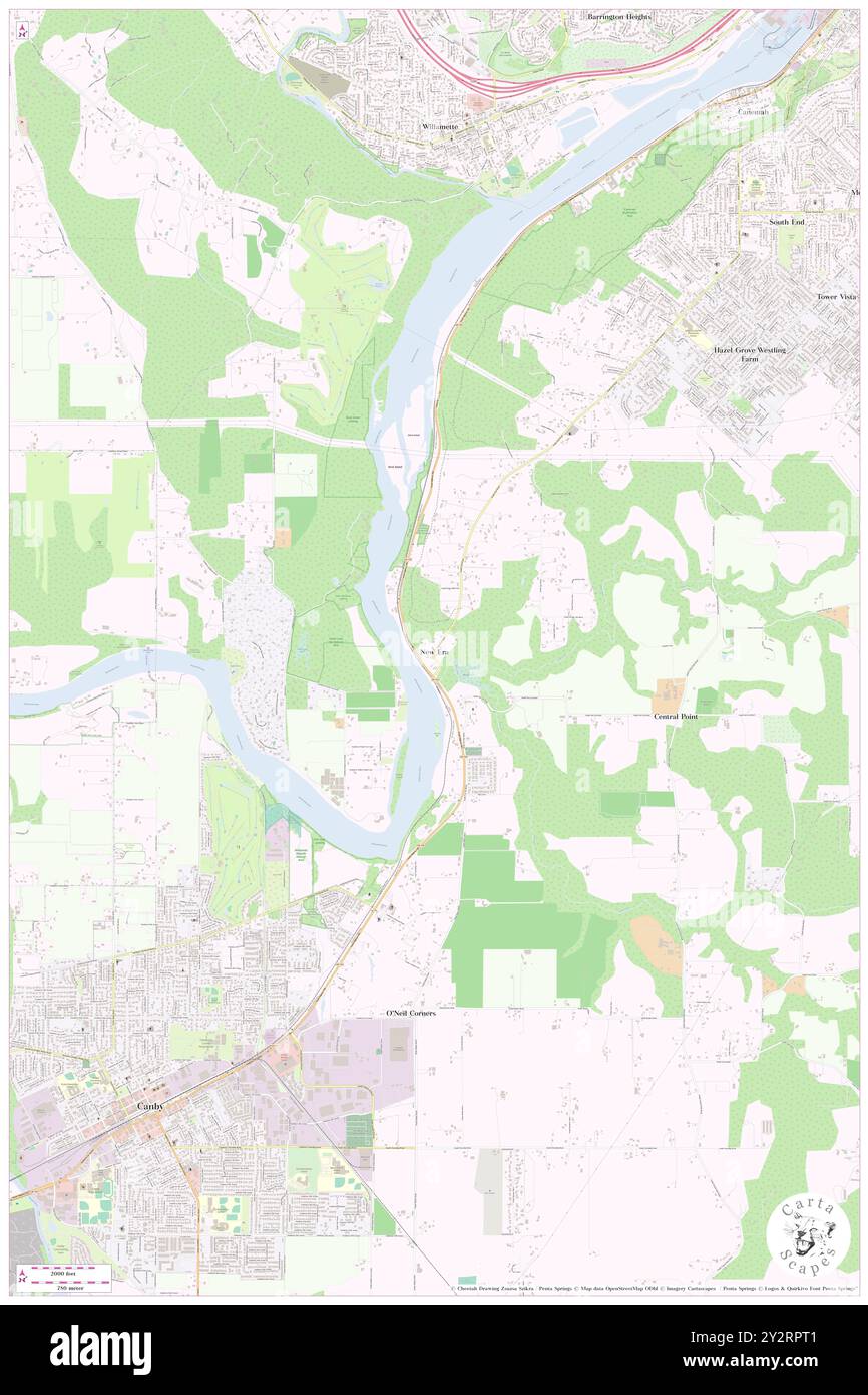 New era, Clackamas County, Stati Uniti, Oregon, N 45 18' 2'', S 122 39' 32''', MAP, Cartascapes Map pubblicata nel 2024. Esplora Cartascapes, una mappa che rivela i diversi paesaggi, culture ed ecosistemi della Terra. Viaggia attraverso il tempo e lo spazio, scoprendo l'interconnessione del passato, del presente e del futuro del nostro pianeta. Foto Stock