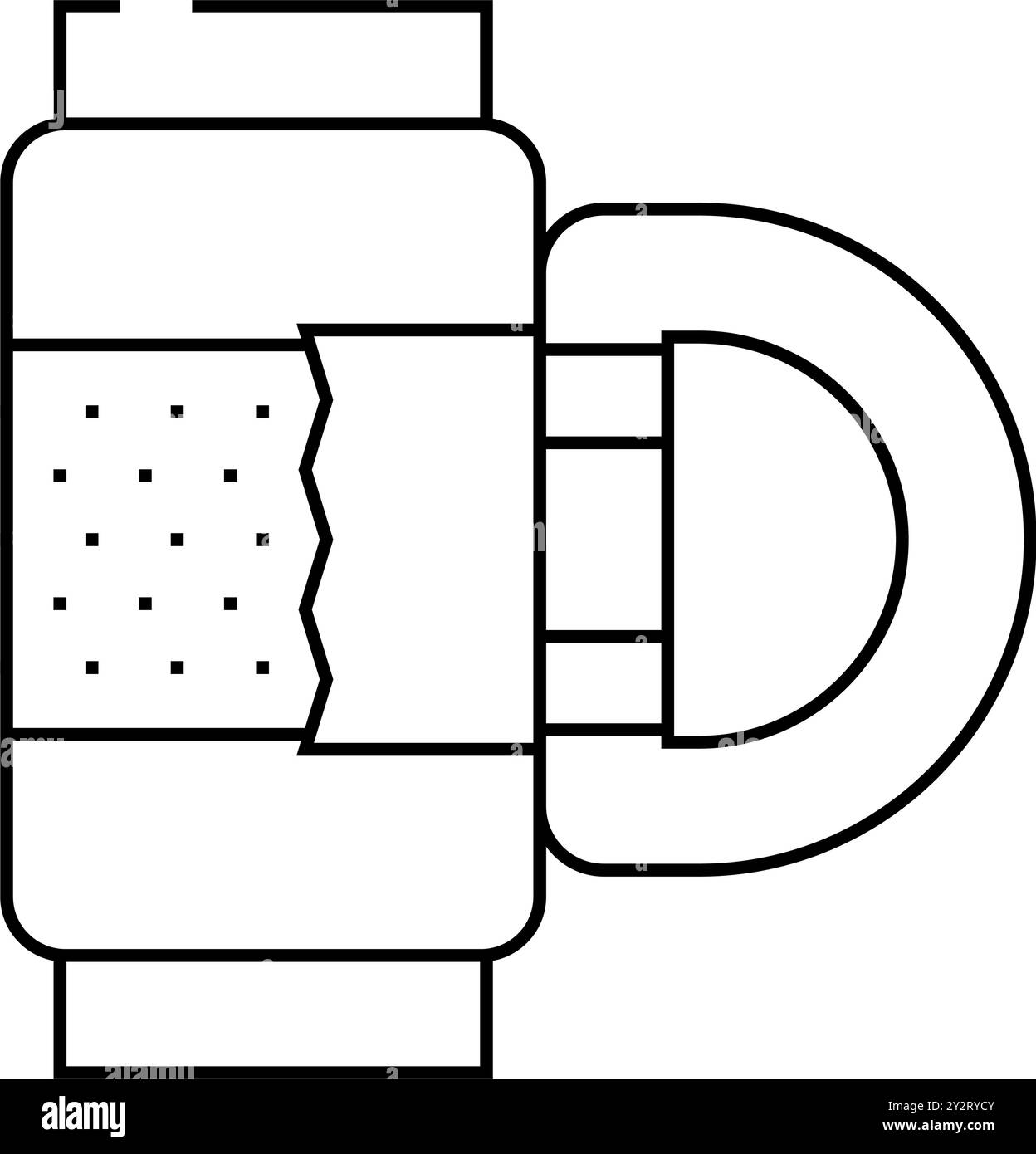 illustrazione vettoriale dell'icona della linea dell'attrezzatura da palestra Illustrazione Vettoriale