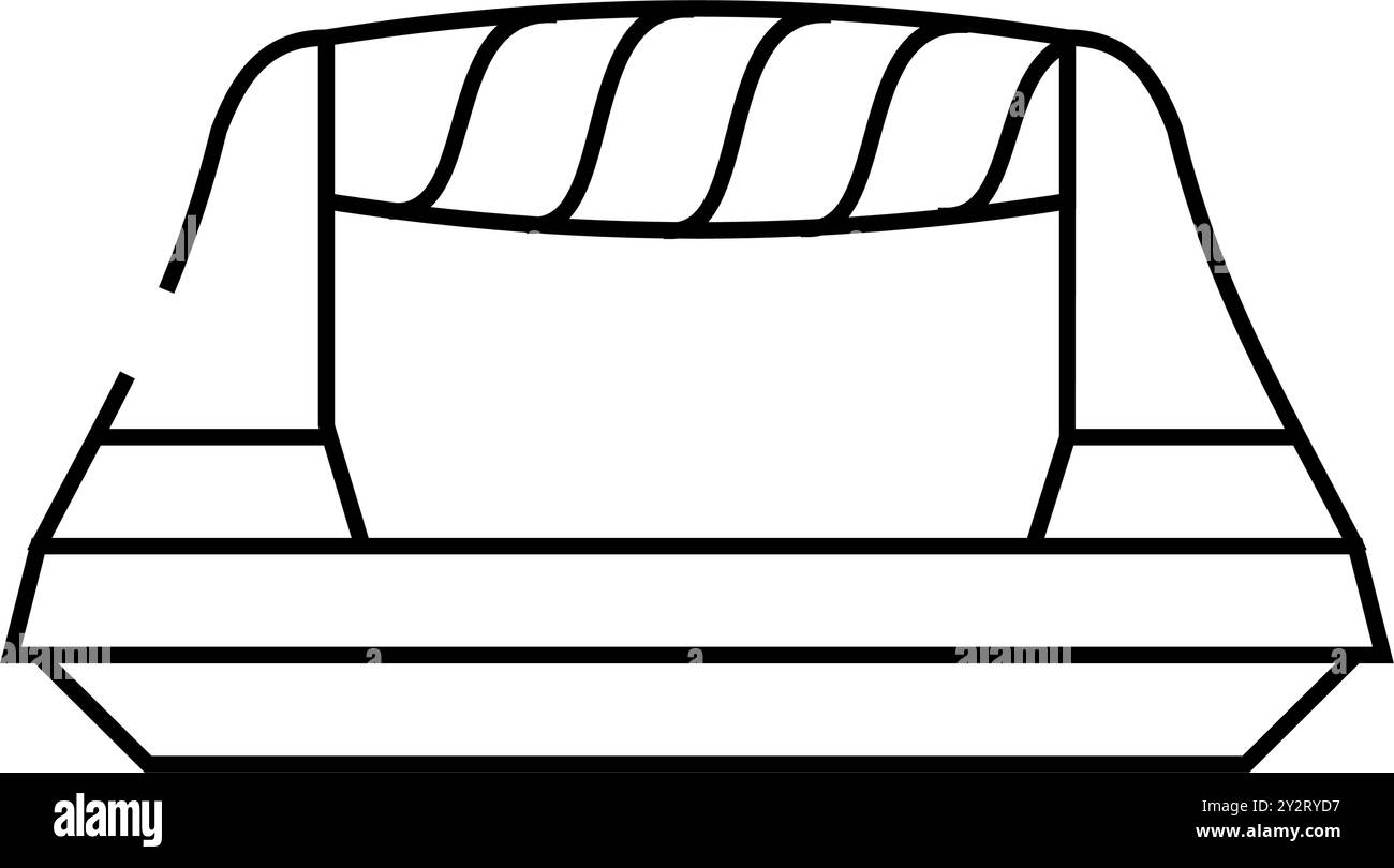 spingere verso l'alto l'icona della linea di strumenti della palestra, illustrazione vettoriale Illustrazione Vettoriale