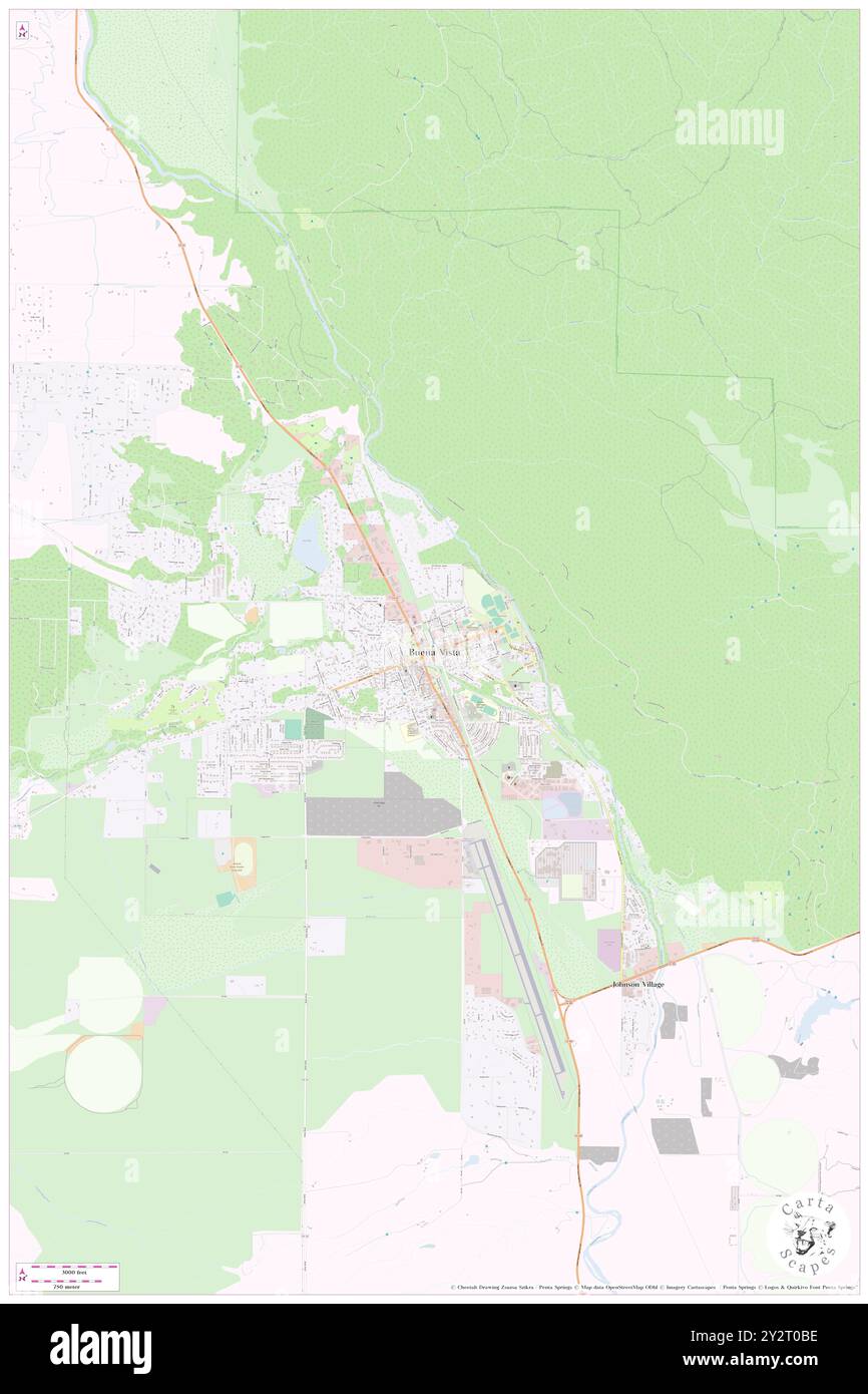 Buena Vista, Chaffee County, Stati Uniti, Colorado, N 38 50' 31'', S 106 7' 52'', MAP, Cartascapes Map pubblicata nel 2024. Esplora Cartascapes, una mappa che rivela i diversi paesaggi, culture ed ecosistemi della Terra. Viaggia attraverso il tempo e lo spazio, scoprendo l'interconnessione del passato, del presente e del futuro del nostro pianeta. Foto Stock