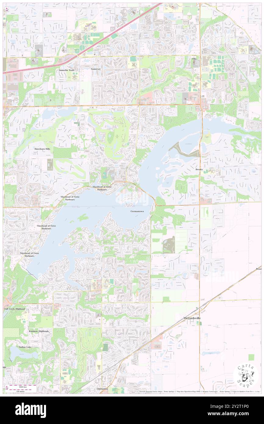 Bridgewater, Hamilton County, Stati Uniti, Stati Uniti, Indiana, N 39 55' 46'', S 85 56' 43'', MAP, Cartascapes Map pubblicata nel 2024. Esplora Cartascapes, una mappa che rivela i diversi paesaggi, culture ed ecosistemi della Terra. Viaggia attraverso il tempo e lo spazio, scoprendo l'interconnessione del passato, del presente e del futuro del nostro pianeta. Foto Stock