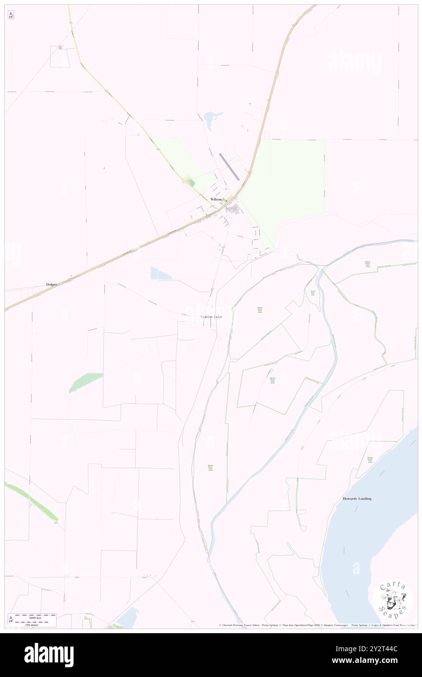 Golden Lake, Mississippi County, Stati Uniti, Stati Uniti, Arkansas, N 35 32' 45'', S 90 2' 44'', MAP, Cartascapes Map pubblicata nel 2024. Esplora Cartascapes, una mappa che rivela i diversi paesaggi, culture ed ecosistemi della Terra. Viaggia attraverso il tempo e lo spazio, scoprendo l'interconnessione del passato, del presente e del futuro del nostro pianeta. Foto Stock