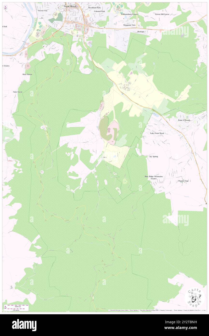 Arco, Warren County, Stati Uniti, Stati Uniti, Virginia, N 38 51' 36'', S 78 10' 28'', MAP, Cartascapes Map pubblicata nel 2024. Esplora Cartascapes, una mappa che rivela i diversi paesaggi, culture ed ecosistemi della Terra. Viaggia attraverso il tempo e lo spazio, scoprendo l'interconnessione del passato, del presente e del futuro del nostro pianeta. Foto Stock