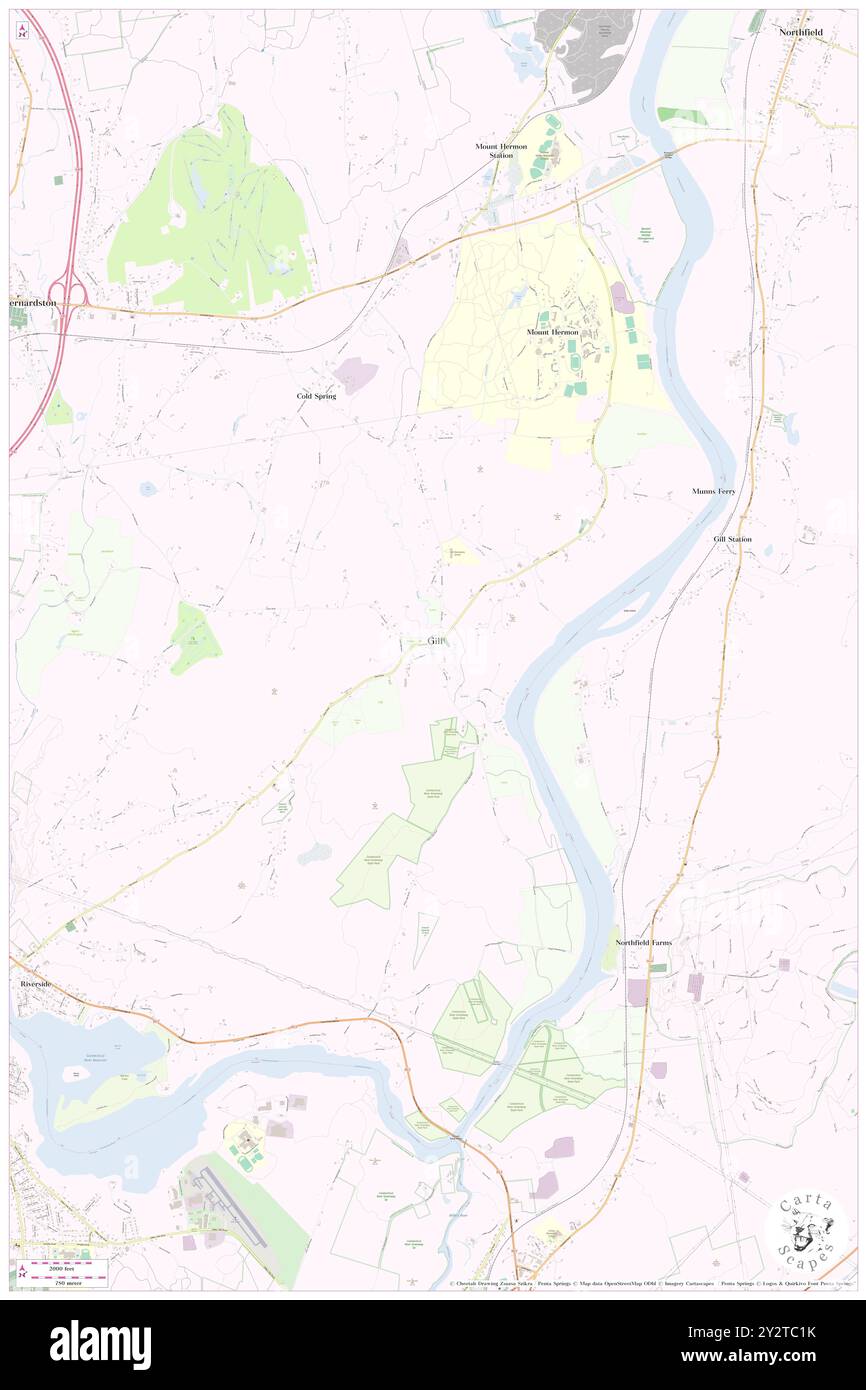 Gill, contea di Franklin, Stati Uniti, Stati Uniti, Massachusetts, N 42 38' 25'', S 72 29' 58'', MAP, Cartascapes Map pubblicata nel 2024. Esplora Cartascapes, una mappa che rivela i diversi paesaggi, culture ed ecosistemi della Terra. Viaggia attraverso il tempo e lo spazio, scoprendo l'interconnessione del passato, del presente e del futuro del nostro pianeta. Foto Stock