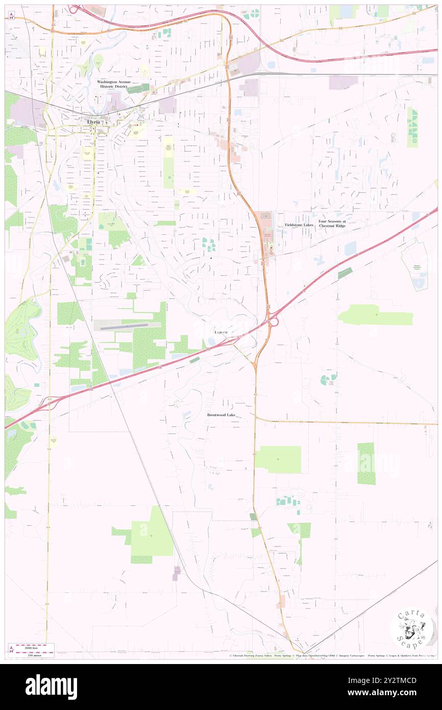 Laporte, Lorain County, Stati Uniti, Ohio, N 41 19' 50'', S 82 4' 39'', MAP, Cartascapes Map pubblicata nel 2024. Esplora Cartascapes, una mappa che rivela i diversi paesaggi, culture ed ecosistemi della Terra. Viaggia attraverso il tempo e lo spazio, scoprendo l'interconnessione del passato, del presente e del futuro del nostro pianeta. Foto Stock