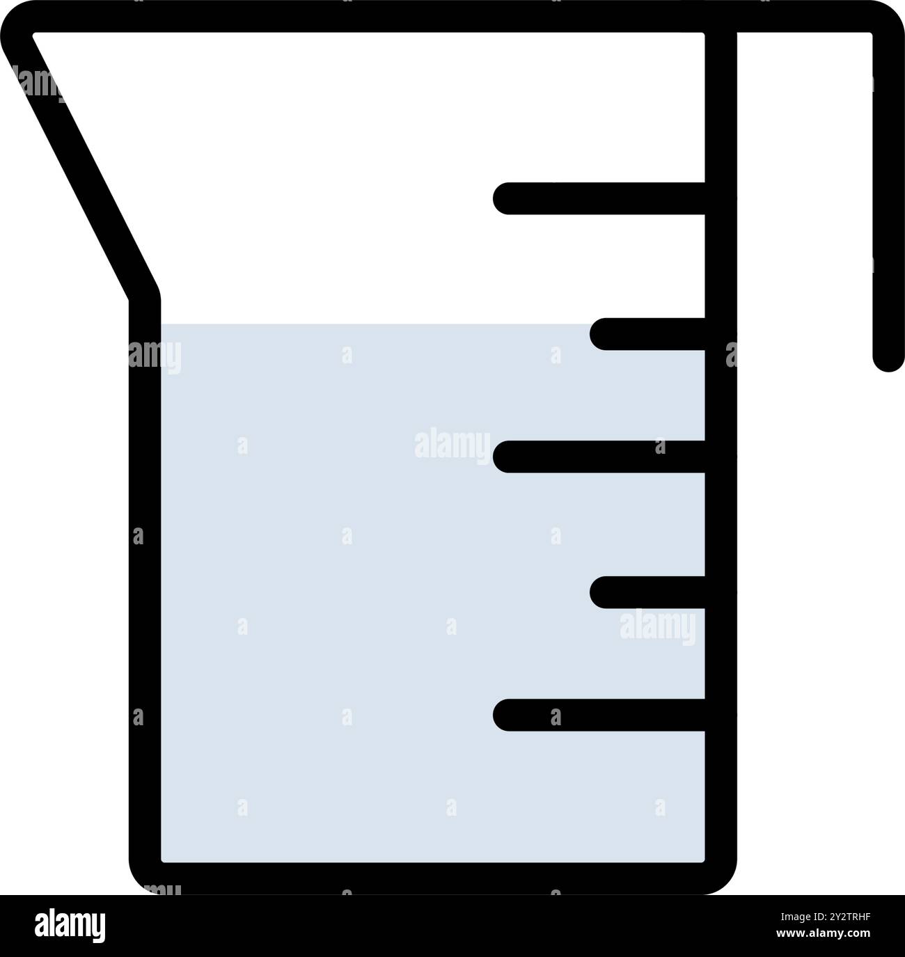 Icona del colore della beuta di misurazione. Pittogramma per Web. Contenitori liquidi per cottura con scala di capacità liquida isolata su sfondo bianco. Illustrazione Vettoriale Icona del colore della beuta di misurazione. Pittogramma per Web. Contenitori liquidi per cottura con scala di capacità liquida isolata su sfondo bianco. Illustrazione Vettoriale