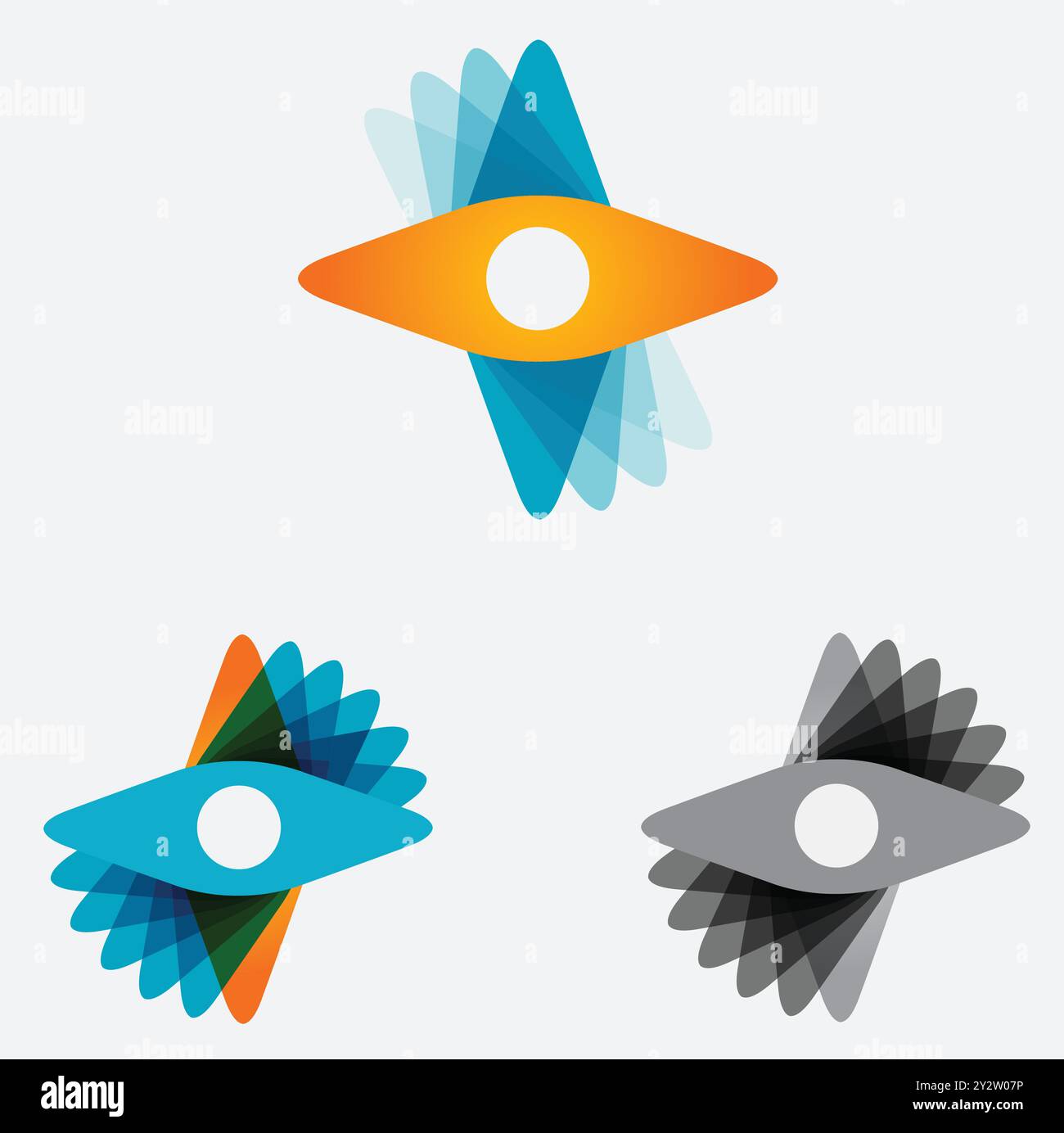 L'idea del logo aziendale Modern Technology Illustrazione Vettoriale