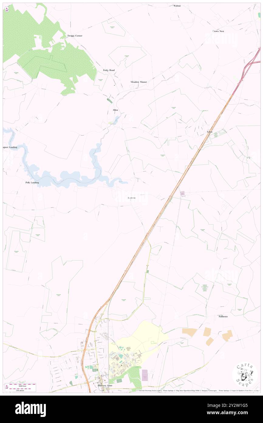 Loretto, Somerset County, Stati Uniti, Maryland, N 38 15' 37'', S 75 40' 53'', MAP, Cartascapes Map pubblicata nel 2024. Esplora Cartascapes, una mappa che rivela i diversi paesaggi, culture ed ecosistemi della Terra. Viaggia attraverso il tempo e lo spazio, scoprendo l'interconnessione del passato, del presente e del futuro del nostro pianeta. Foto Stock