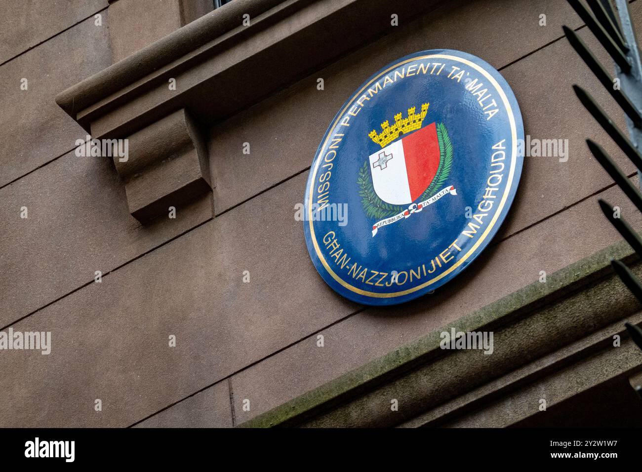 La missione permanente di Malta presso le Nazioni Unite, New York, USA 2024 Foto Stock