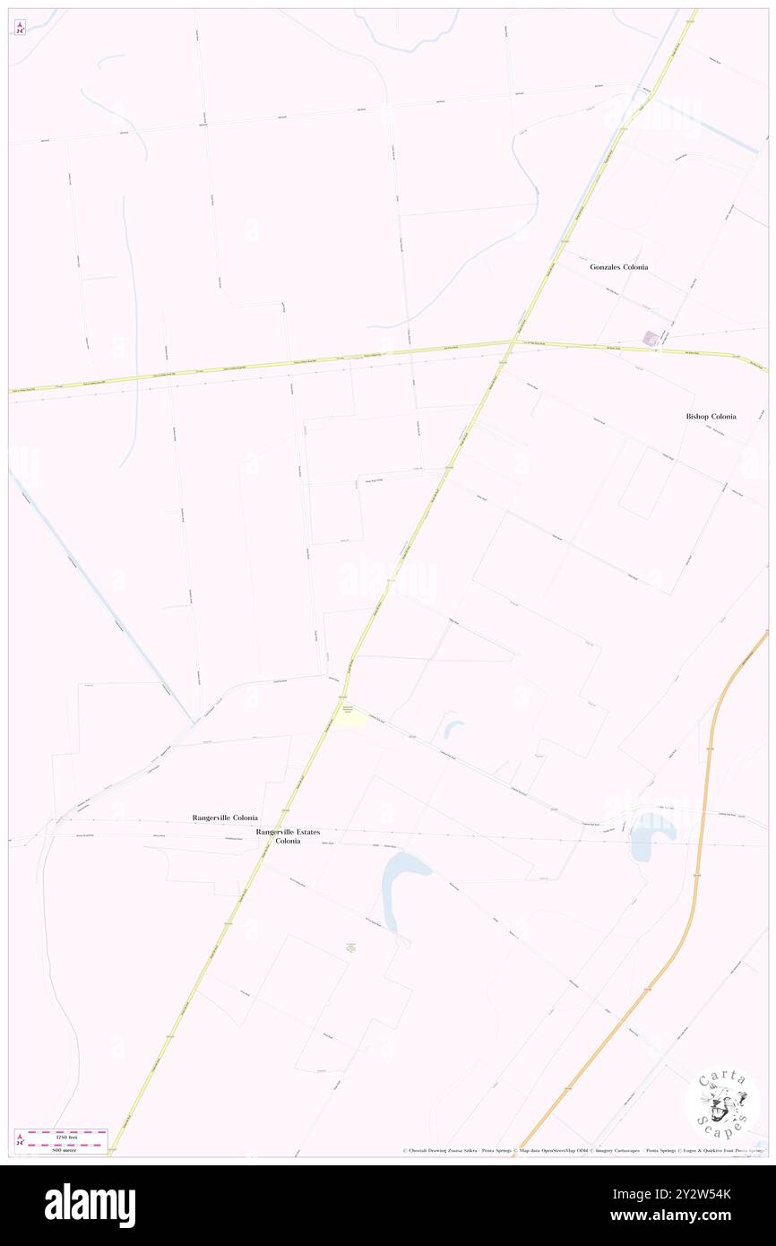 Rangerville, Cameron County, Stati Uniti, Stati Uniti, Texas, N 26 5' 23'', S 97 44' 54'', MAP, Cartascapes Map pubblicata nel 2024. Esplora Cartascapes, una mappa che rivela i diversi paesaggi, culture ed ecosistemi della Terra. Viaggia attraverso il tempo e lo spazio, scoprendo l'interconnessione del passato, del presente e del futuro del nostro pianeta. Foto Stock