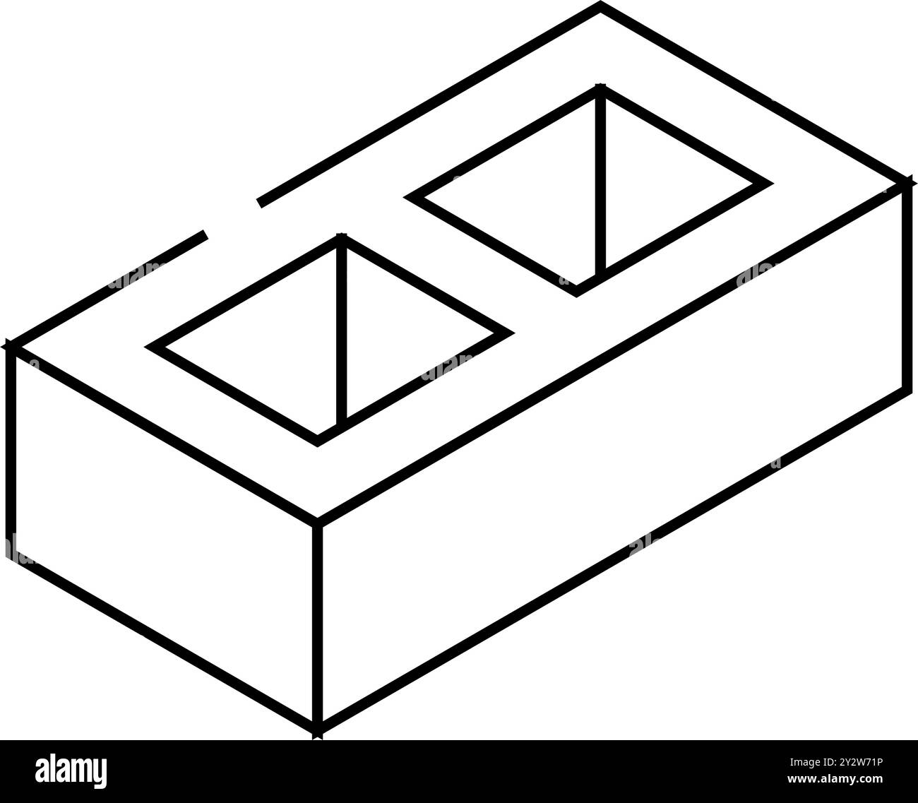 immagine vettoriale dell'icona a forma di linea di mattone del blocco Illustrazione Vettoriale immagine vettoriale dell'icona a forma di linea di mattone del blocco Illustrazione Vettoriale