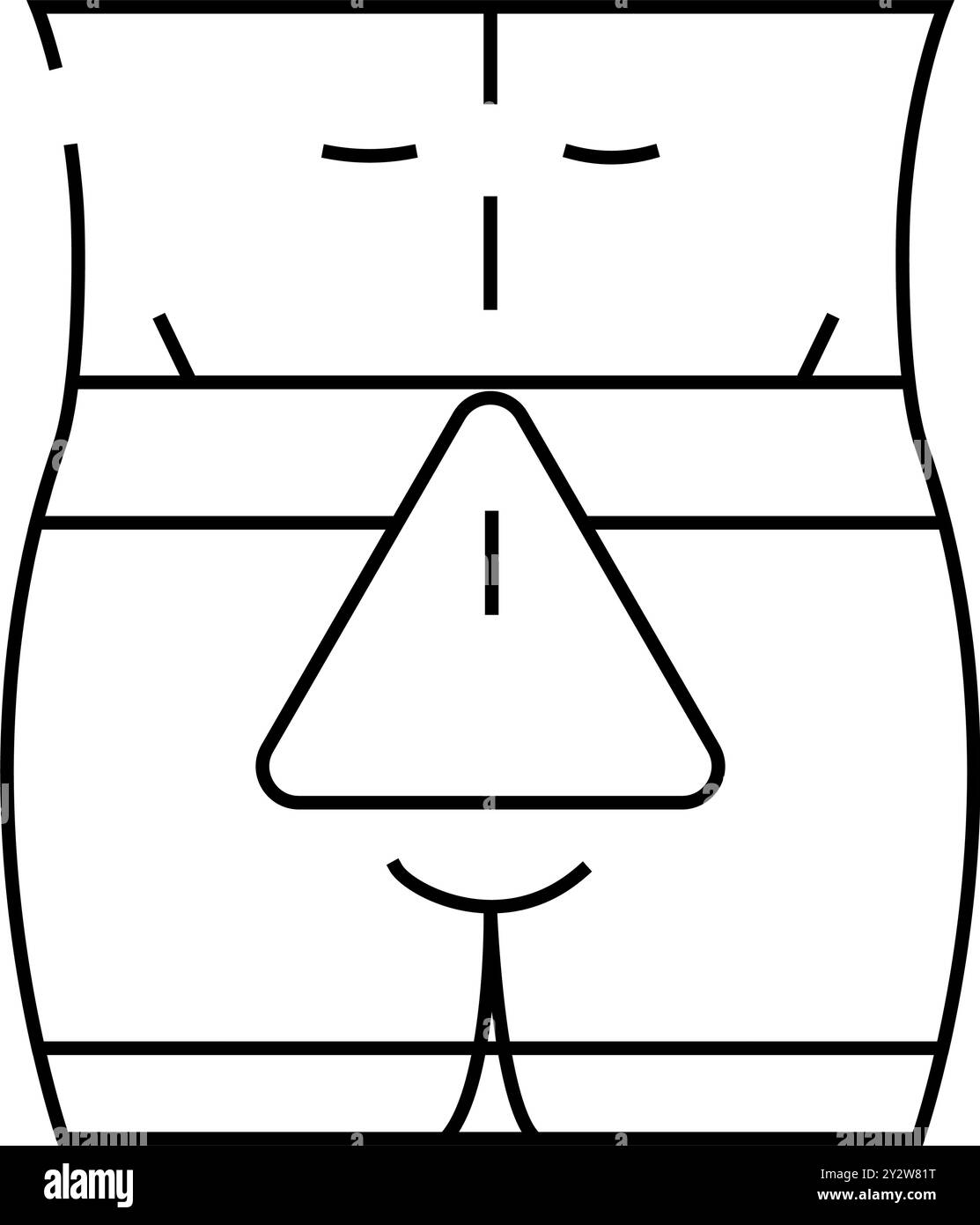 illustrazione del vettore dell'icona della linea della malattia trasmessa sessualmente Illustrazione Vettoriale illustrazione del vettore dell'icona della linea della malattia trasmessa sessualmente Illustrazione Vettoriale