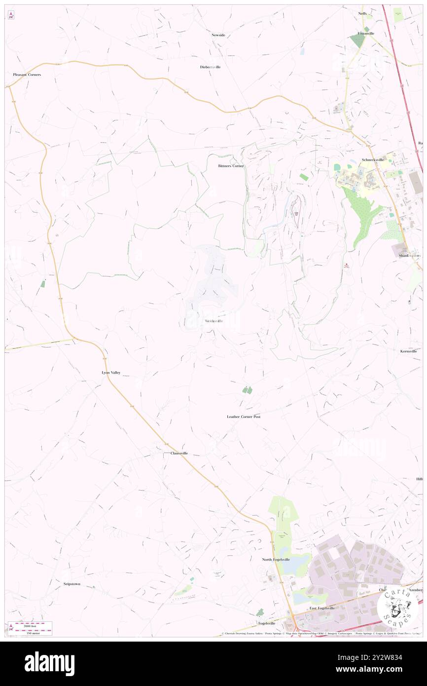 Weidasville, Lehigh County, Stati Uniti, Pennsylvania, N 40 38' 18''', S 75 38' 43''', MAP, Cartascapes Map pubblicata nel 2024. Esplora Cartascapes, una mappa che rivela i diversi paesaggi, culture ed ecosistemi della Terra. Viaggia attraverso il tempo e lo spazio, scoprendo l'interconnessione del passato, del presente e del futuro del nostro pianeta. Foto Stock