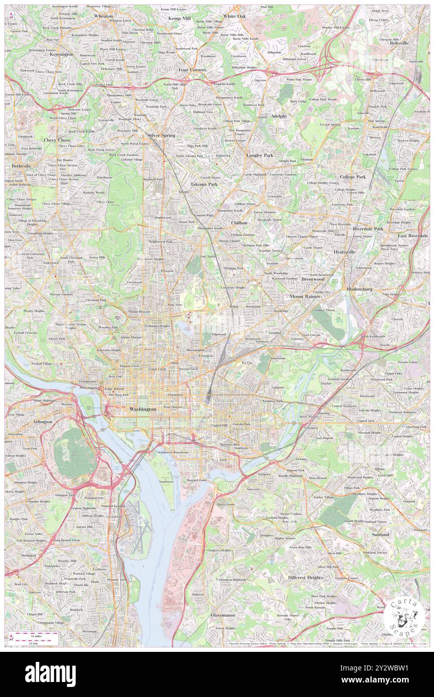 Edgewood, Contea di Washington, Stati Uniti, Stati Uniti, Washington, DC, N 38 55' 21'', S 77 0' 1''', MAP, Cartascapes Map pubblicata nel 2024. Esplora Cartascapes, una mappa che rivela i diversi paesaggi, culture ed ecosistemi della Terra. Viaggia attraverso il tempo e lo spazio, scoprendo l'interconnessione del passato, del presente e del futuro del nostro pianeta. Foto Stock