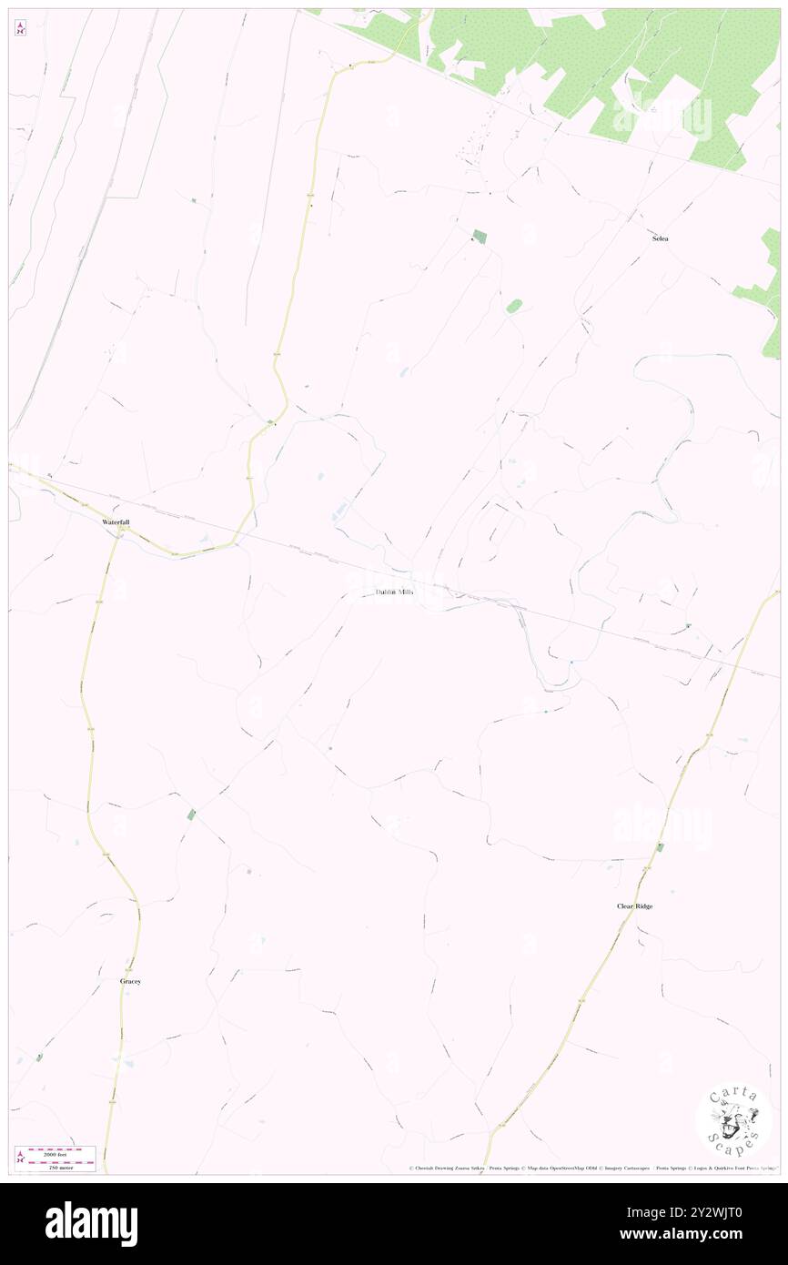 Dublin Mills, Fulton County, Stati Uniti, Stati Uniti, Pennsylvania, N 40 7' 14'', S 78 1' 35'', MAP, Cartascapes Map pubblicata nel 2024. Esplora Cartascapes, una mappa che rivela i diversi paesaggi, culture ed ecosistemi della Terra. Viaggia attraverso il tempo e lo spazio, scoprendo l'interconnessione del passato, del presente e del futuro del nostro pianeta. Foto Stock