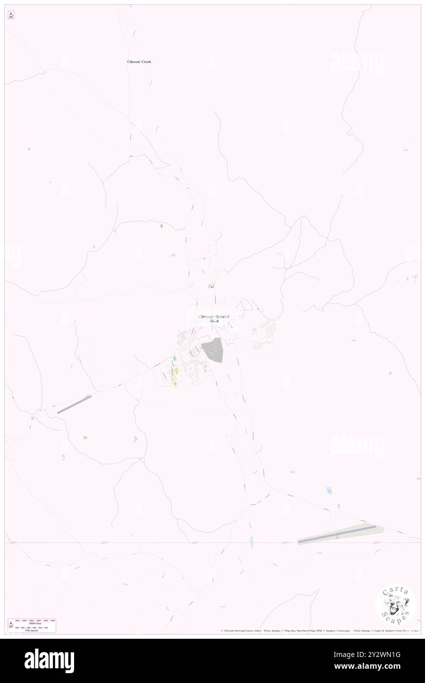 Cibecue, Navajo County, Stati Uniti, Stati Uniti, Arizona, N 34 2' 41'', S 110 29' 7'', MAP, Cartascapes Map pubblicata nel 2024. Esplora Cartascapes, una mappa che rivela i diversi paesaggi, culture ed ecosistemi della Terra. Viaggia attraverso il tempo e lo spazio, scoprendo l'interconnessione del passato, del presente e del futuro del nostro pianeta. Foto Stock