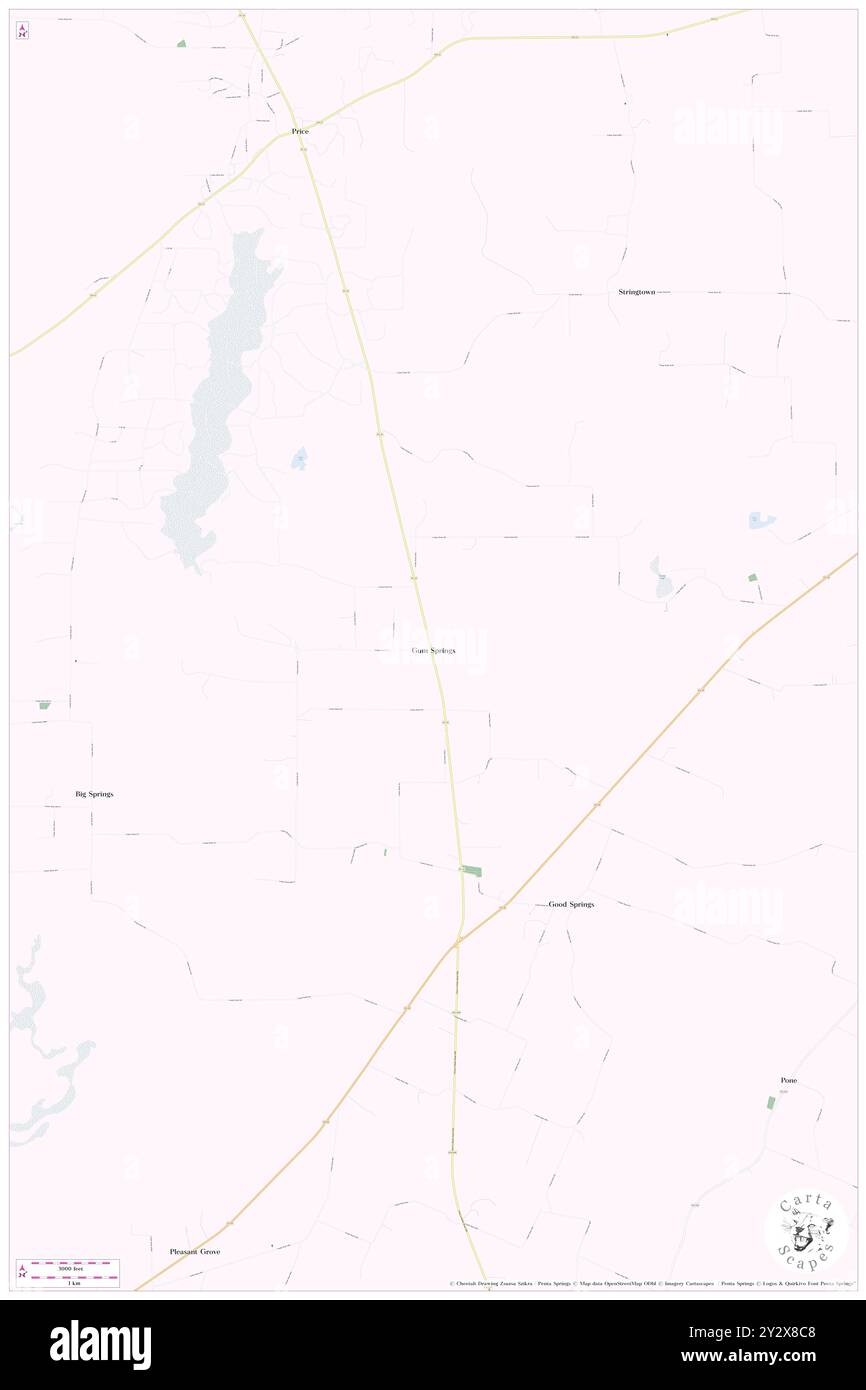 GUM Springs, Rusk County, Stati Uniti, Texas, N 32 4' 54'', S 94 55' 37'', MAP, Cartascapes Map pubblicata nel 2024. Esplora Cartascapes, una mappa che rivela i diversi paesaggi, culture ed ecosistemi della Terra. Viaggia attraverso il tempo e lo spazio, scoprendo l'interconnessione del passato, del presente e del futuro del nostro pianeta. Foto Stock