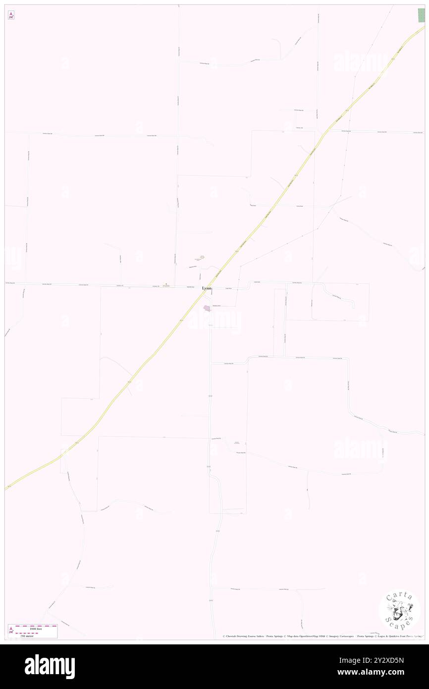 Lynn, Lawrence County, Stati Uniti, Stati Uniti, Arkansas, N 36 0' 26'', S 91 15' 8'', MAP, Cartascapes Map pubblicata nel 2024. Esplora Cartascapes, una mappa che rivela i diversi paesaggi, culture ed ecosistemi della Terra. Viaggia attraverso il tempo e lo spazio, scoprendo l'interconnessione del passato, del presente e del futuro del nostro pianeta. Foto Stock